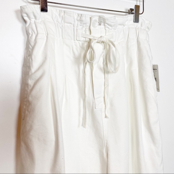 Free People Margate Pleated Trousers White Med Lg - Picture 7 of 9